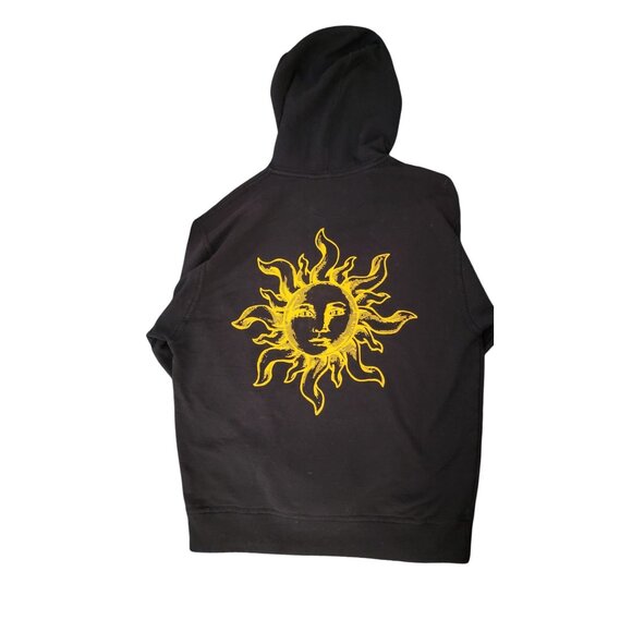 Champion Hoodie Sun Face Design Black L - Picture 2 of 6
